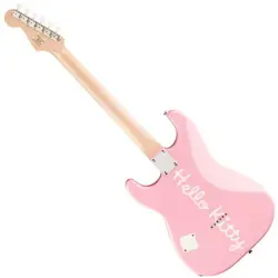 SQUIER BY FENDER LIMITED HELLO KITTY STRATOCASTER ELECTRIC GUITAR PINK W/ CASE