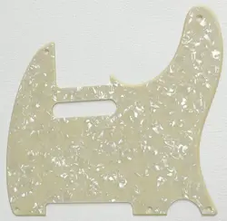 FOR VINTAGE 5-HOLE FENDER TELECASTER STYLE GUITAR PICKGUAR,1 PLY CREAM PEARL
