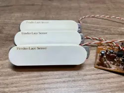 VINTAGE FENDER LACE SENSOR GOLD PICKUPS 2-CORE NO-STEP LOGO ERIC CLAPTON MODEL