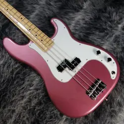 FENDER MADE IN JAPAN HYBRID II PRECISION BASS BURGUNDY MIST METALLIC WITH