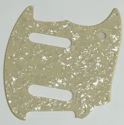 FOR FIT FENDER OFFSET SERIES MUSTANG STYLE GUITAR PICKGUARD 1 PLY CREAM PEARL