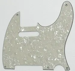 CUSTOM GUITAR PICKGUARD FOR  VINTAGE 5-HOLE FENDER TELECASTER GUITAR,IVORY WHITE