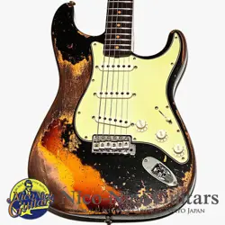 FENDER CUSTOM SHOP 2022 1959 STRATOCASTER SUPER HEAVY RELIC BLACK SUNBURST