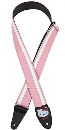 FENDER X HELLO KITTY PINK LEATHER STRAP  GUITAR STRAP JAPAN