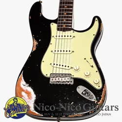 FENDER CUSTOM SHOP 2022 1960 STRATOCASTER HEAVY RELIC AGED BLACK