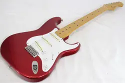 FENDER JAPAN ST57-55 CAR STRATOCASTER CANDY APPLE RED MIJ 1987 E SERIAL E.GUITAR