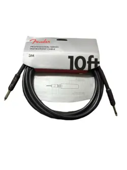 FENDER PROFESSIONAL SERIES STRAIGHT TO STRAIGHT INSTRUMENT CABLE 10 FT. BLACK