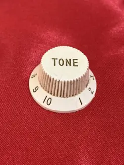 VINTAGE 1980S  FENDER STRATOCASTER GUITAR TONE KNOB 4 SPOKE STRAT PART