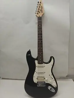 STARCASTER BY FENDER SOLID BODY ELECTRIC GUITAR IN BLACK