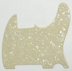 CUSTOM GUITAR PICKGUARD FOR FENDER ESQUIRE 5 HOLE TELECASTER BLANK,CREAM PEARL