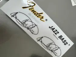 1PCS FENDER JAZZ BASS CUSTOM SHOP GUITAR BASS VINYL UV HEADSTOCK DECALS STICKERS