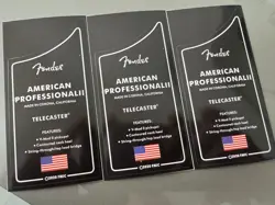 3PCS FENDER GUITAR BASS PVC VINYL WATERPROOF NECK BODY HEADSTOCK DECALS STICKERS