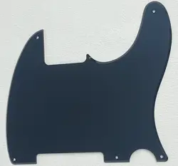 FITS FENDER ESQUIRE 5 HOLE TELECASTER BLANK GUITAR PICKGUARD,1 PLY ACRYLIC BLACK