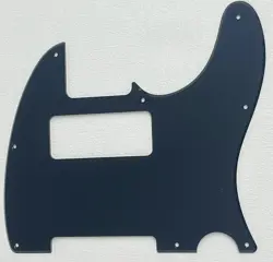 FITS FENDER ESQUIRE 8 HOLE TELECASTER P90 GUITAR PICKGUARD,1 PLY ACRYLIC BLACK