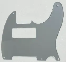 FITS FENDER ESQUIRE 5 HOLE TELECASTER P90 GUITAR PICKGUARD,1 PLY SILVER MIRROR