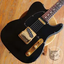 FENDER COLLECTORS EDITION BLACK AND GOLD TELECASTER USED 1982