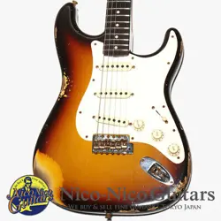 FENDER CUSTOM SHOP 2021 1959 STRATOCASTER HEAVY RELIC FADED AGED CHOCOLATE 3 TON