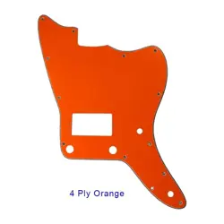 US FENDER JAZZMASTER PICKGUARD PAF &BRIDGE POST/HOLES UPPER CONTROL, ORANGE
