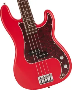 FENDER MADE IN JAPAN HYBRID II PRECISION BASS ROSEWOOD FINGERBOARD -MODENA RED