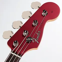 FENDER FSR COLLECTION HYBRID II JAZZ BASS SATIN CANDY APPLE RED WITH MATCHING