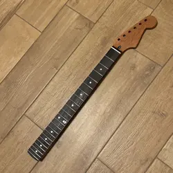 MAHOGANY ELECTRIC GUITAR NECK 22 FRETS NITRO SATIN FOR FENDER STRATOCASTER STRAT