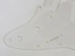 TRANSPARENT CLEAR SSS SCRATCH PLATE PICKGUARD FITS USA/MEX FENDER STRATOCASTER