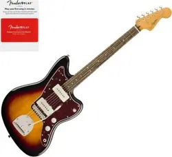 SQUIER CLASSIC VIBE 60S JAZZMASTER GUITAR, 3-COLOR SUNBURST W/FENDER PLAY CARD