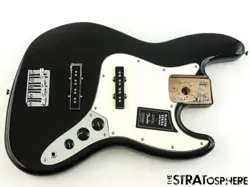 FENDER PLAYER JAZZ BASS LOADED BODY BASS GUITAR PARTS ALNICO 5 BLACK
