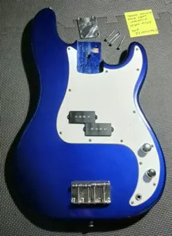 2004 FENDER SQUIER PBASS AFFINITY SERIES BLUE LOADED BODY👌INDONESIA FACTORY