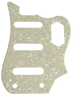 FOR FENDER SQUIER VINTAGE MODIFIED VI BASS GUITAR PICKGUARD 1 PLY CREAM PEARL
