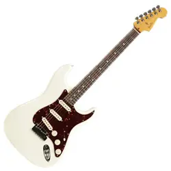 FENDER USED AMERICAN ULTRA STRATOCASTER ARCTIC PEARL MADE IN 2019