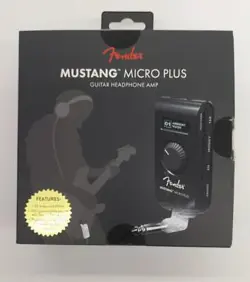FENDER MUSTANG MICRO PLUS  GUITAR HEADPHONE AMPLIFIER FROM JAPAN