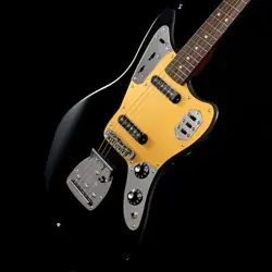 FENDER ISHIBASHI FSR MIJ TRADITIONAL 60S JAGUAR BLACK W ANODIZED PG & BUZZ STOP