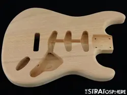 NEW REPLACEMENT BODY FOR FENDER STRATOCASTER STRAT, MAHOGANY, NATURAL UNFINISHED