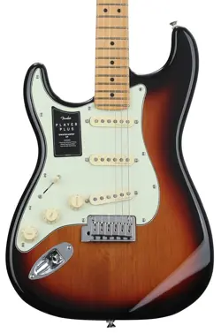 FENDER PLAYER PLUS STRATOCASTER LEFT-HANDED ELECTRIC GUITAR - 3-TONE SUNBURST