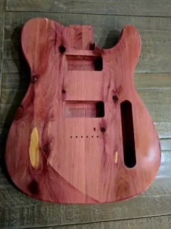 TELECASTER-STYLE GUITAR BODY, CEDAR, P90