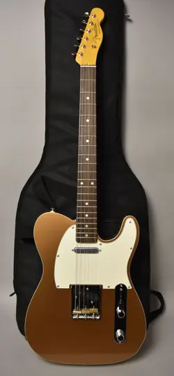 2023 FENDER JV MODIFIED '60S CUSTOM TELECASTER FIREMIST GOLD W/BAG