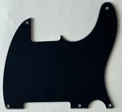 3 PLY BLACK PICKGUARD FIT FENDER ESQUIRE VINTAGE TELE 5 HOLE BLANK STYLE