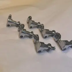 2001 FENDER SQUIER AFFINITY TUNERS CHROME PEG STYLE FOR FENDER MEXICO / AMERICAN