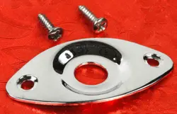 FENDER USA CHROME FOOTBALL INPUT JACK FERRULE, 0050100049