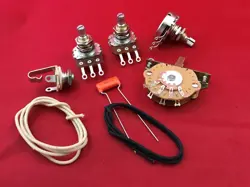 STRATOCASTER WIRING KIT ORANGE DROP 047UF TONE CAP 250K POTS FITS A FENDER STRAT