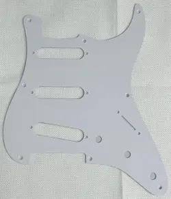 WHITE 1-PLY FOR FIT FENDER STRATOCASTER 57' 8 SCREW STRAT GUITAR PICKGUARD