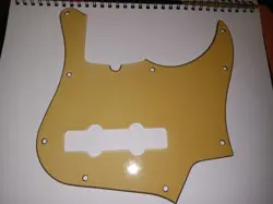 FENDER JAZZ BASS PICKGUARD PARCHMENT AMERICAN STANDARD GUITAR PARTS PICK USA