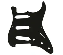 BLACK 1-PLY 8-HOLE PICKGUARD FOR '57 FENDER STRATOCASTER/STRAT® PG-0550-023