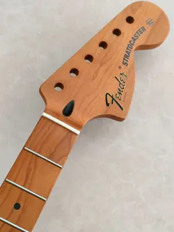 22 FRET STRAT ELECTRIC GUITAR NECK ROASTED MAPLE FOR DIY FENDER REPLACE BIG NECK