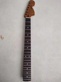24INCH ROASTED FLAME MAPLE GUITAR 22 FRET FENDER JAGUAR/MUSTANG NECK ROSEWOOD