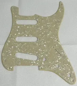 CREAM PEARL 1 PLY FOR FIT FENDER STRATOCASTER 57' 8 SCREW STRAT GUITAR PICKGUARD