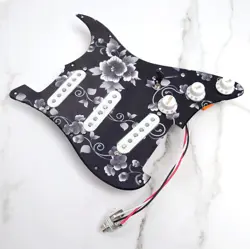 PREWIRED PICKGUARD LOADED SSS V60 SINGLE COIL PICKUPS FOR FENDER STRAT GUITAR