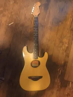 FENDER STRATACOUSTIC ACOUSTIC AND ELECTRIC GUITAR NO CASE
