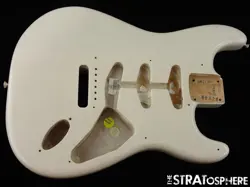 USA FENDER STRATOCASTER ERIC JOHNSON STRAT BODY AMERICAN NITRO WHITE BLONDE